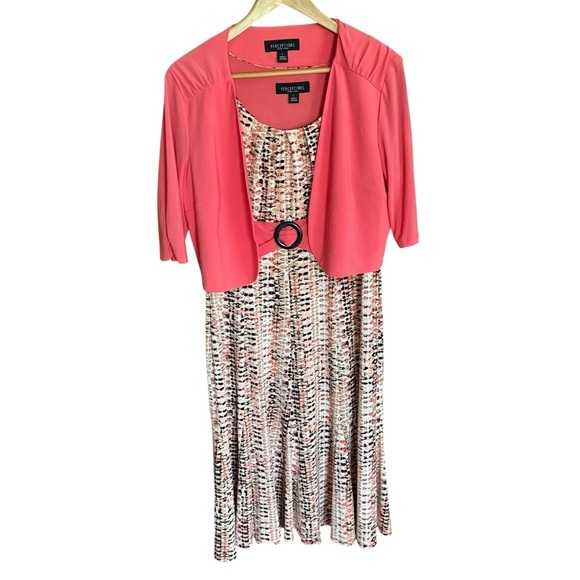 Perceptions Womens Size L  Dress Outfit Cover Up Jacket Empire Waist Career - Picture 1 of 11
